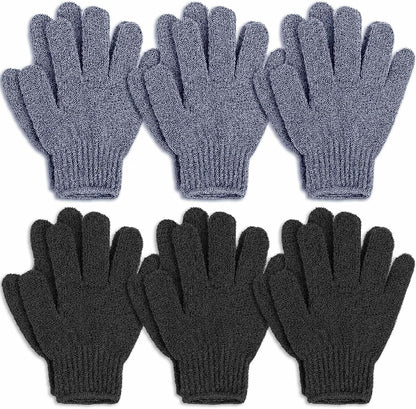 Exfoliating Gloves, Dead Skin Remover, Exfoliate Bath Shower Gloves, Moroccan Hand Body Scrub Mitt