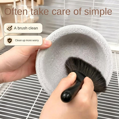 Bird Cage Feeder, Pumice Stone Dish, Wear-Resistant Watering Station | Pumice Design