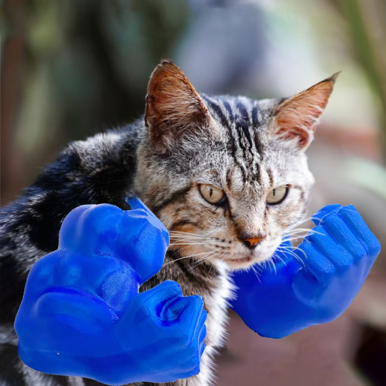 Funny Cat with MusclesFunny Cat with MuscularArms 3D Printed HumanArms for Cats