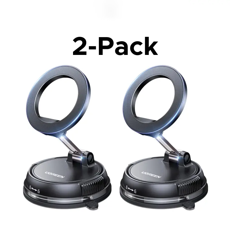 Vacuum Magnetic Car Phone Holder - 360° Adjustable