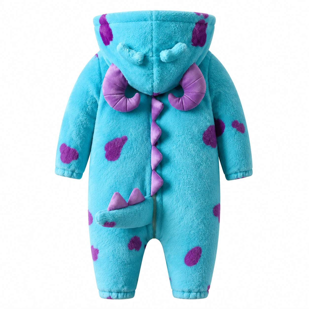 Cozy Monster-Ultra‑soft fleece baby monster costume romper