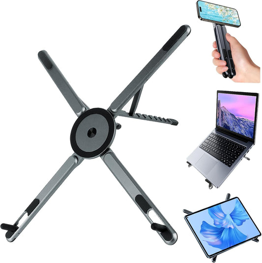 Foldable Laptop Stand for Desk, 3 in 1 Portable Holder forLaptop