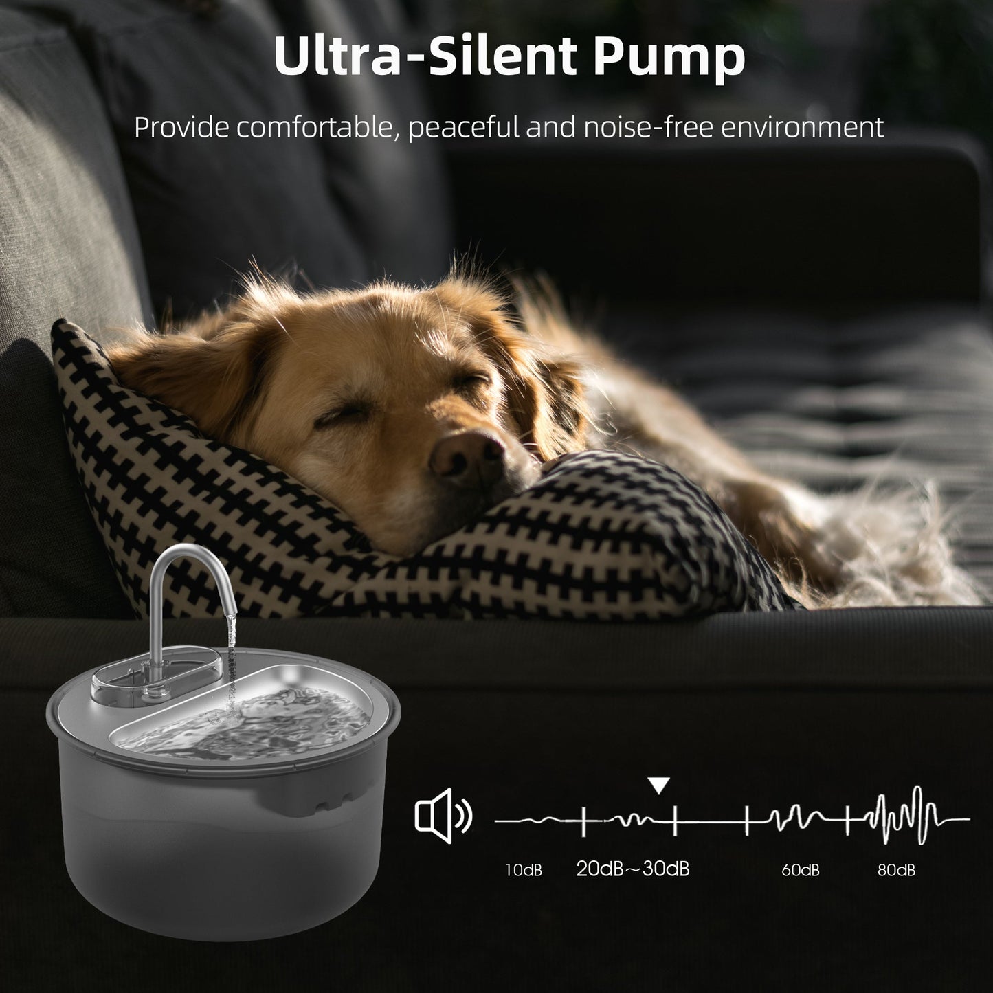 Smart Stainless Steel Pet Water Dispenser - Healthy Hydration Made Easy