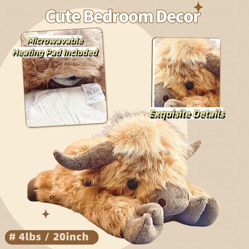 🎉New Year Sale:30% OFF🥳90K+ SOLD! 🎁✨Cute Cartoon Highland Cow Stuffed Toy