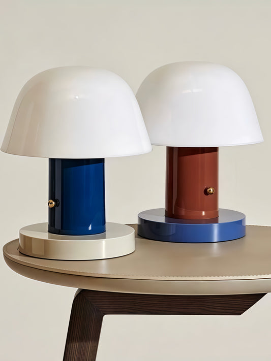Portable Cordless Mushroom Table Lamp 