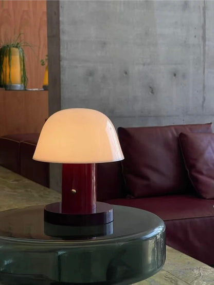 Portable Cordless Mushroom Table Lamp 