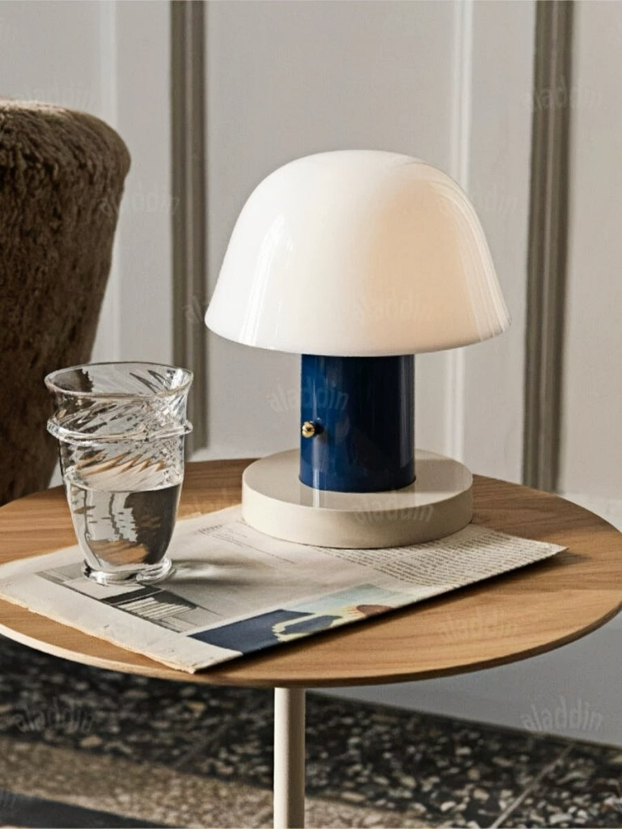 Portable Cordless Mushroom Table Lamp 
