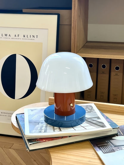 Portable Cordless Mushroom Table Lamp 