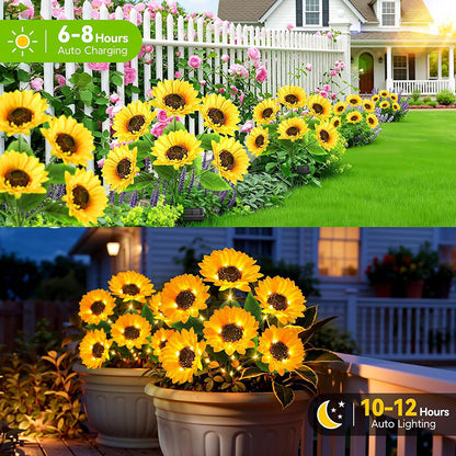 The Charming Sunflower Solar Lights