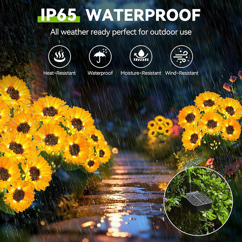 The Charming Sunflower Solar Lights