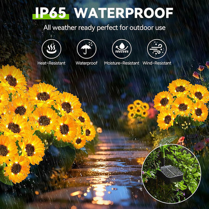 The Charming Sunflower Solar Lights