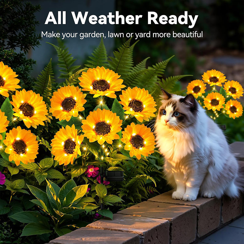 The Charming Sunflower Solar Lights