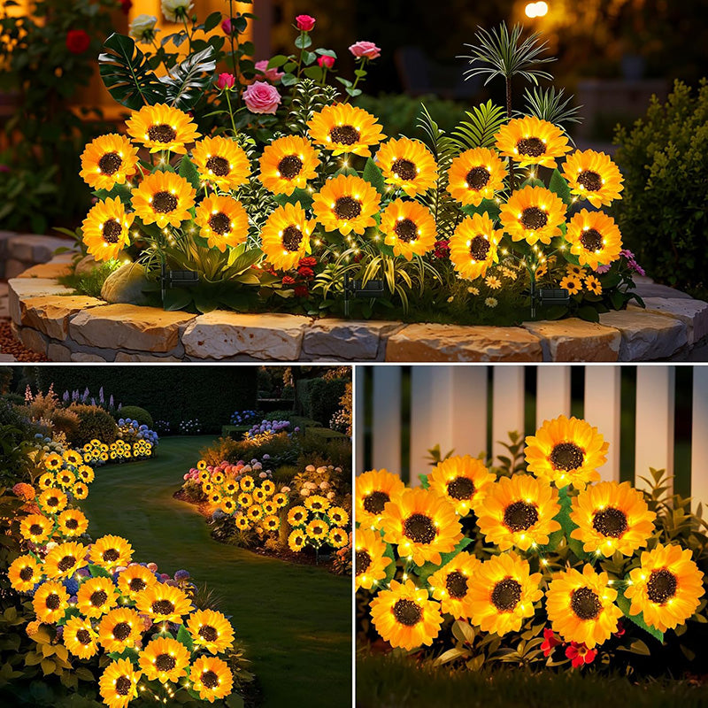 The Charming Sunflower Solar Lights