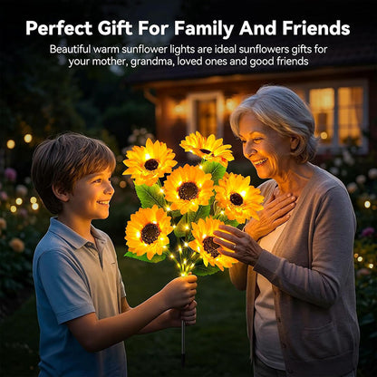 The Charming Sunflower Solar Lights