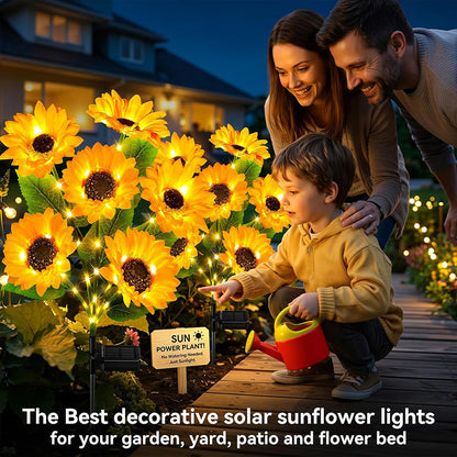 The Charming Sunflower Solar Lights