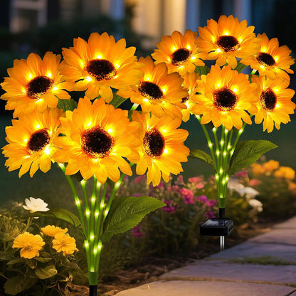 The Charming Sunflower Solar Lights