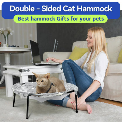 Glow in the Dark Cat Hammock - Elevated Pet Bed