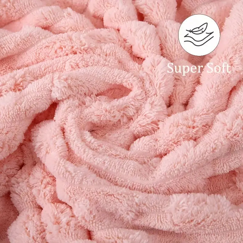 Pack of 4 Super Soft Woven Bath Towels - Quick-Drying Microfiber
