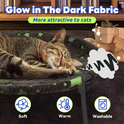 Glow in the Dark Cat Hammock - Elevated Pet Bed