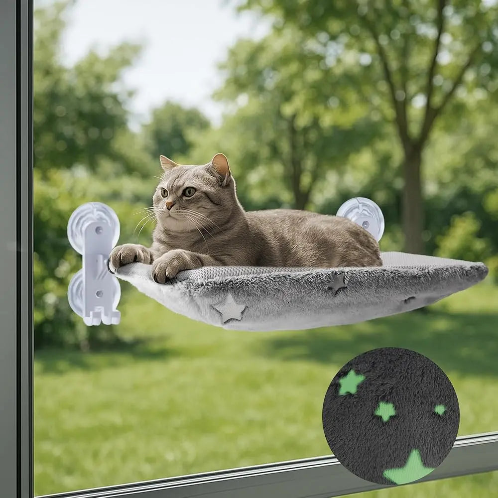 Glow in the Dark Cat Hammock - Elevated Pet Bed
