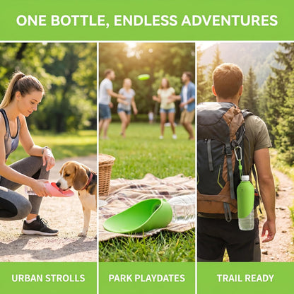 🐾Portable Dog Water Bottle Adapter, Leak-Proof Pet Water Drinking Spout
