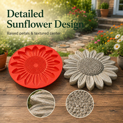 🌻 Reusable Sunflower Stepping Stone Mold