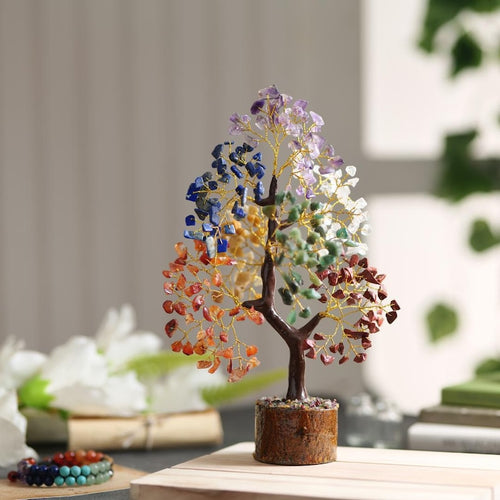 Seven Chakra Crystal Tree