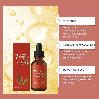 Halora Hair Oil for Thicker Fuller Hair | Scalp Nourishing for Men & Women~ 60ml