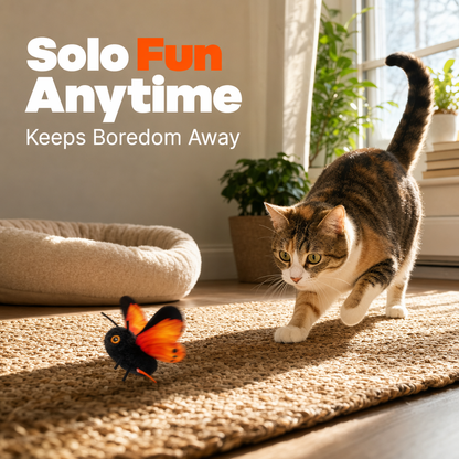 Smart Sensing Flapping Butterfly Toy Interactive Cat🐾