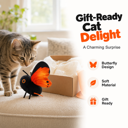 Smart Sensing Flapping Butterfly Toy Interactive Cat🐾