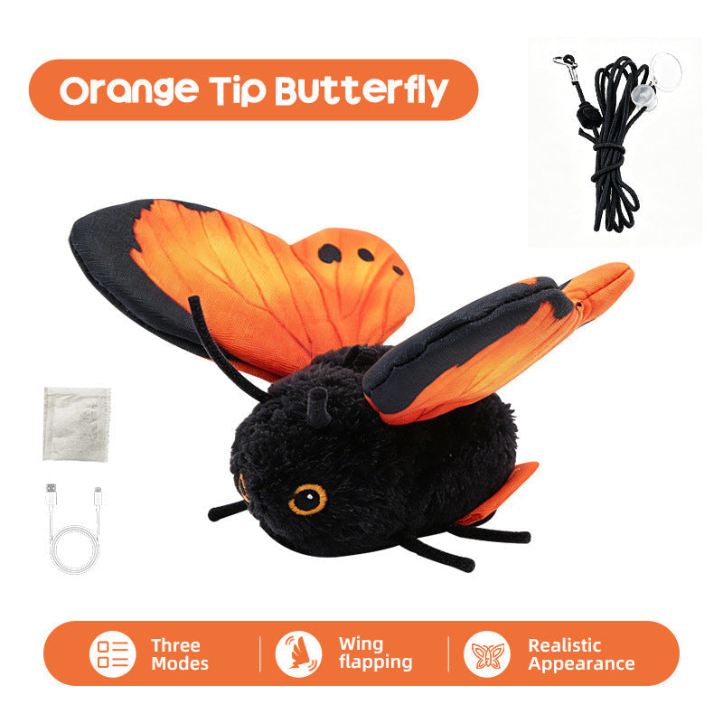 Smart Sensing Flapping Butterfly Toy Interactive Cat🐾